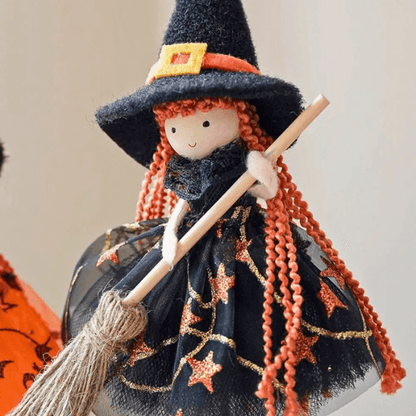 Handmade Pumpkin and Broom Witch Dolls –  Pre-Season Special Offer