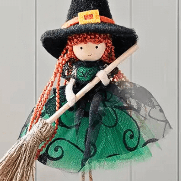 Handmade Pumpkin and Broom Witch Dolls –  Pre-Season Special Offer