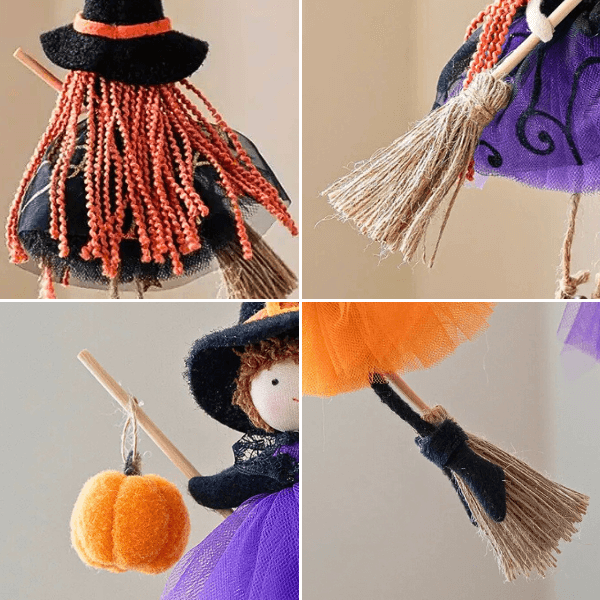 Handmade Pumpkin and Broom Witch Dolls –  Pre-Season Special Offer