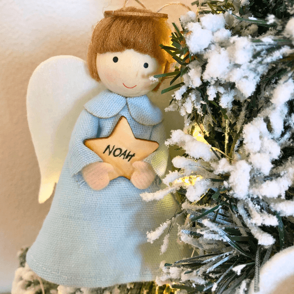 Handcrafted Personalized Christmas Guardian Angels – Meaningful Holiday Gift of Love & Protection