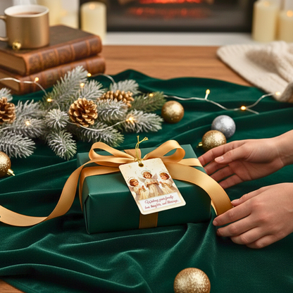 Christmas Gift Tags - 8 Designs - Digital & Printable (not a physical product) – “Let the Angels Be With You”