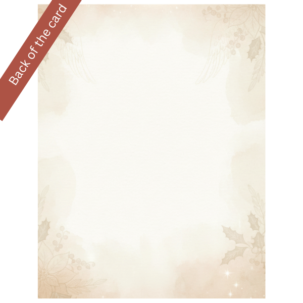 Christmas Wish Cards - 6 Designs – Digital & Printable  (not a physical product) “Let the Angels Be With You”