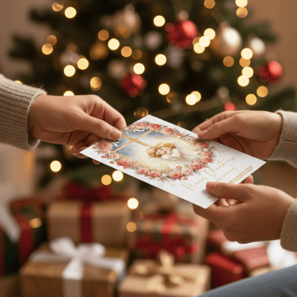 Christmas Wish Cards - 6 Designs – Digital & Printable  (not a physical product) “Let the Angels Be With You”