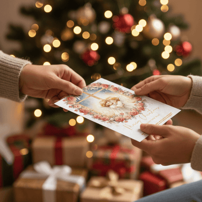 Christmas Wish Cards - 6 Designs – Digital & Printable  (not a physical product) “Let the Angels Be With You”