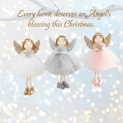 Handcrafted Smiling Pearl Angel Ornament for Love & Blessings