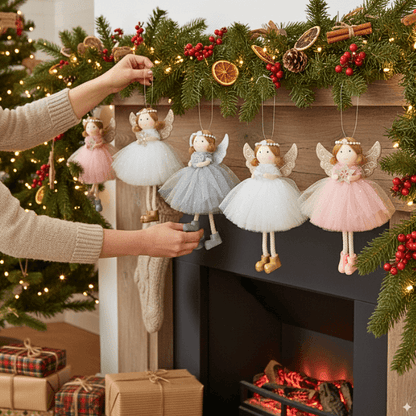 Handcrafted Smiling Pearl Angels for Hope & Blessings