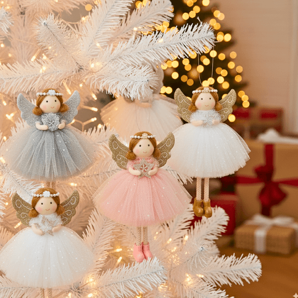 Handcrafted Smiling Pearl Angels for Hope & Blessings