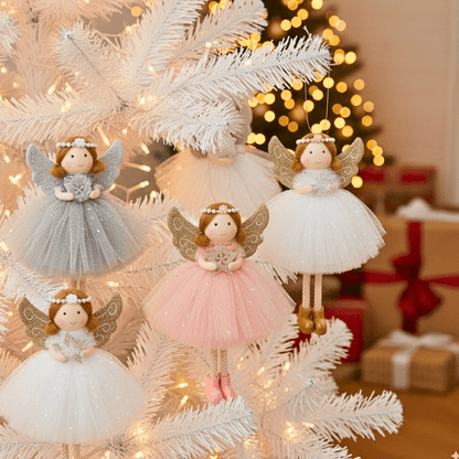 Handcrafted Smiling Pearl Angels for Hope & Blessings