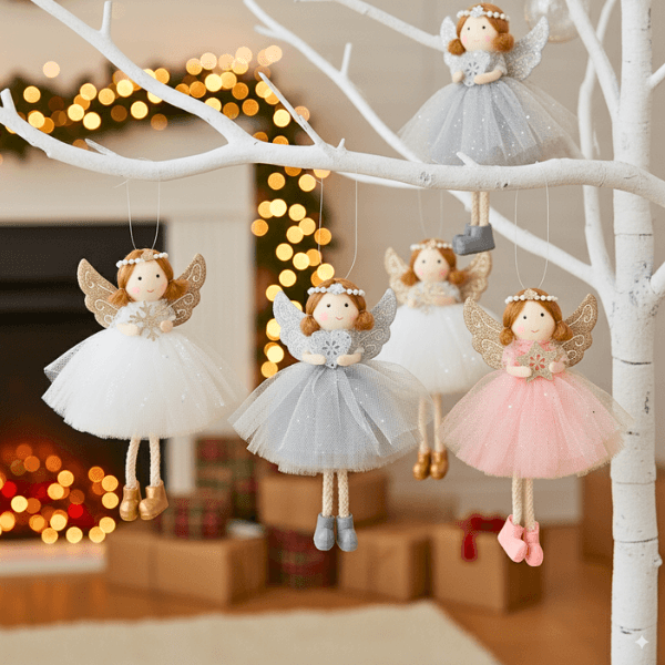 Handcrafted Smiling Pearl Angels for Hope & Blessings