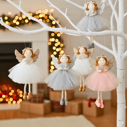 Handcrafted Smiling Pearl Angels for Hope & Blessings