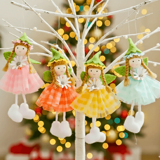 Handmade Fluffy Boot Fairy Angels – Charming for Tree, Home & Gift
