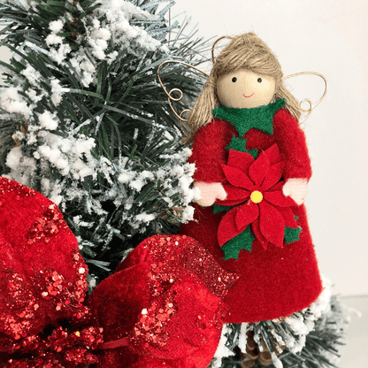 Flower angels - daisy for hope & poinsettia for joy