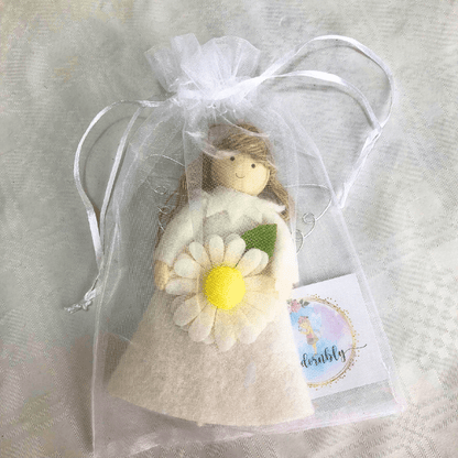 Flower angels - daisy for hope & poinsettia for joy