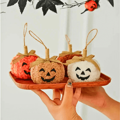 Whimsy Handcrafted Halloween Pumpkin Puff Charms