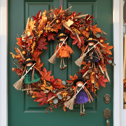 Handmade Adornbly Witch Hanging  Ornaments - (2Pcs)