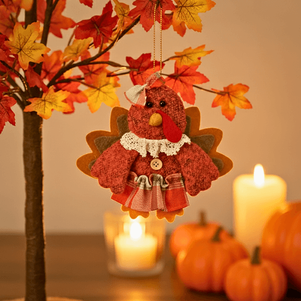 Harvest Blessings Turkey Ornaments – For Fall & Thanksgiving Joy