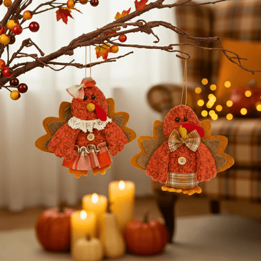 Harvest Blessings Turkey Ornaments – For Fall & Thanksgiving Joy
