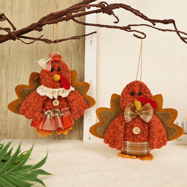 Harvest Blessings Turkey Ornaments – For Fall & Thanksgiving Joy