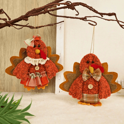 Harvest Blessings Turkey Ornaments – For Fall & Thanksgiving Joy