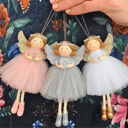 Handcrafted Smiling Pearl Angels for Hope & Blessings
