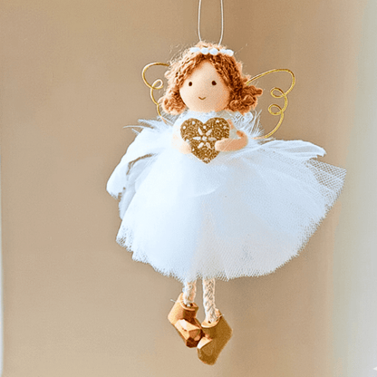 Handcrafted White-Gold Angels - for Peace & Light