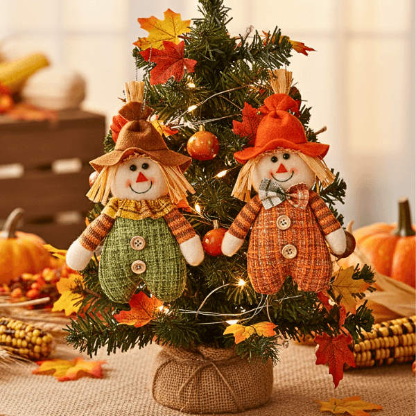 Autumn Harvest Scarecrow – Handmade Blessings Ornament