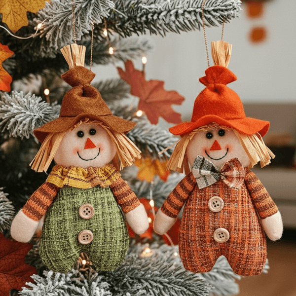 Autumn Harvest Scarecrow – Handmade Blessings Ornament
