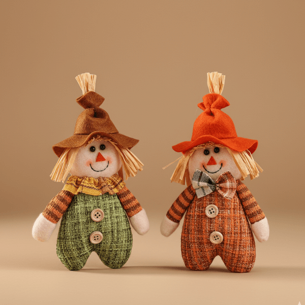 Autumn Harvest Scarecrow – Handmade Blessings Ornament