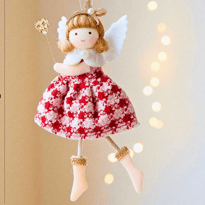 Handmade Angels with Checkered & Polka Dot Skirts