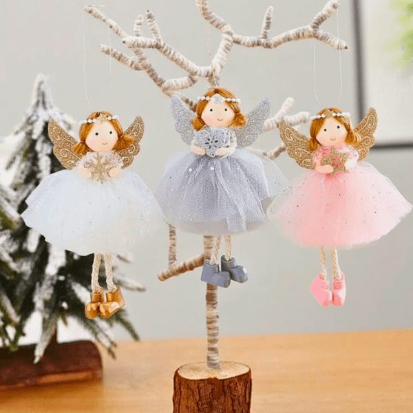 Handcrafted Smiling Pearl Angels for Hope & Blessings