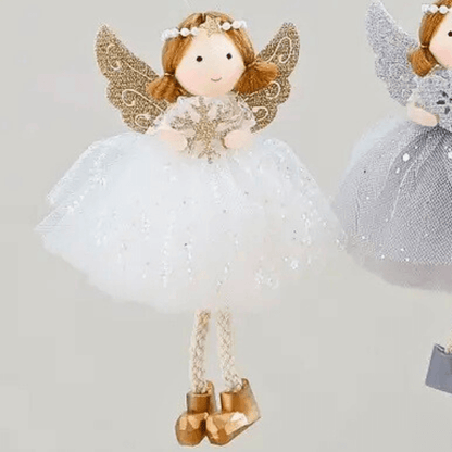 Handcrafted Smiling Pearl Angels for Hope & Blessings