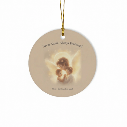 Never Alone, Always Protected - Ceramic Guardian Angel Ornament