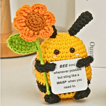 Handcrafted Crochet Bee – A Tiny Messenger of Courage & Kindness