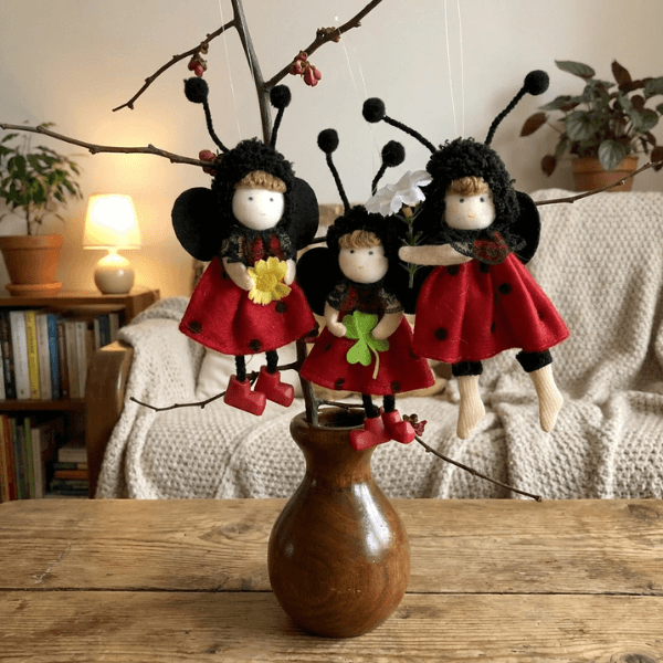 “Lucky Little Ladybug” Hanging Home Accent