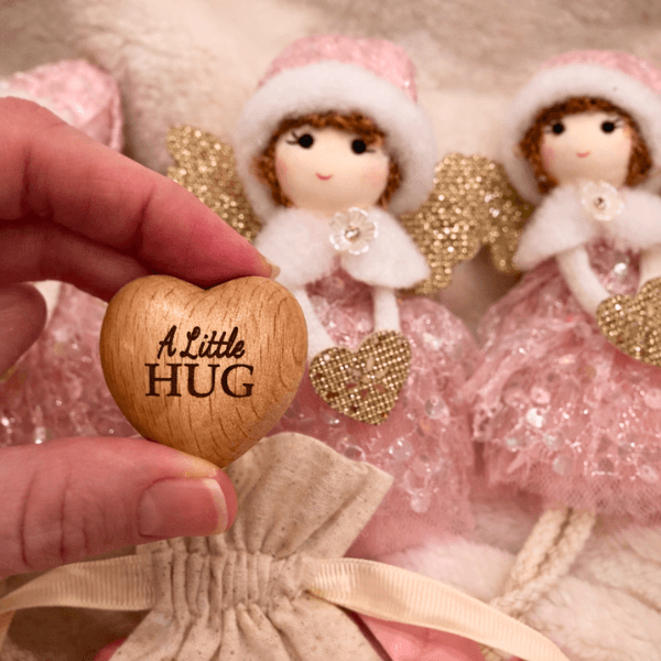 A Little Hug Angel Gift Set – Pink Heart
