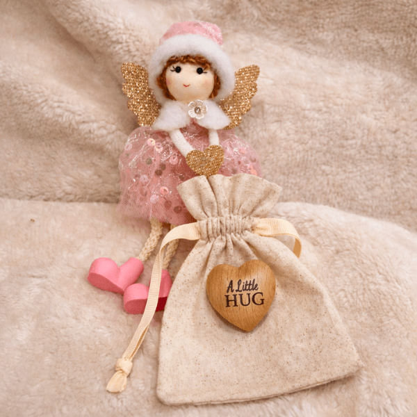 A Little Hug Angel Gift Set – Pink Heart