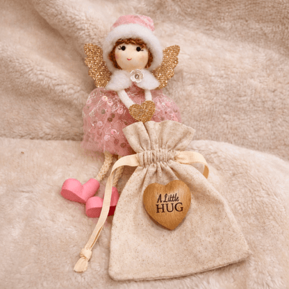 A Little Hug Angel Gift Set – Pink Heart
