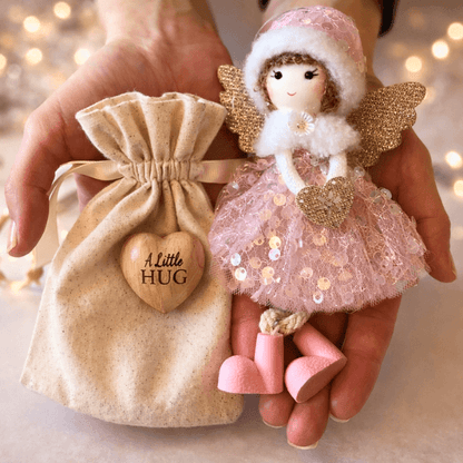 A Little Hug Angel Gift Set – Pink Heart