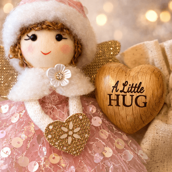 A Little Hug Angel Gift Set – Pink Heart