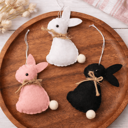Cozy Hanging Bunny Charm