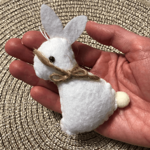 Cozy Hanging Bunny Charm