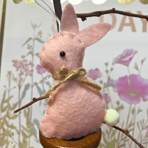 Cozy Hanging Bunny Charm