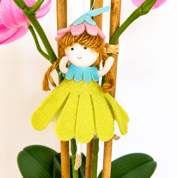 Handmade flower doll ornaments - for springtime smiles & warmth