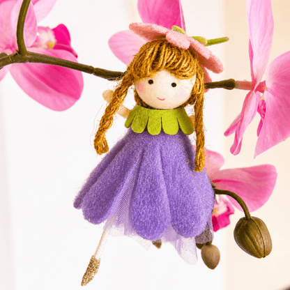 Handmade flower doll ornaments - for springtime smiles & warmth