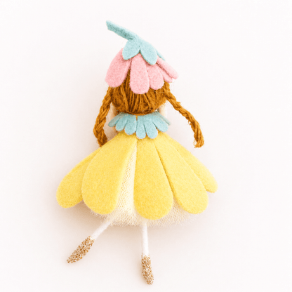 Handmade flower doll ornaments - for springtime smiles & warmth