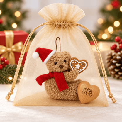 Christmas Teddy Bear & A Little Hug Gift Set