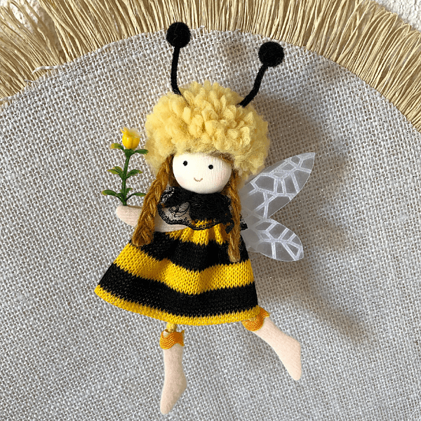 Handmade Hanging Bee Ornaments