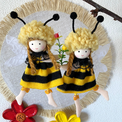 Handmade Hanging Bee Ornaments