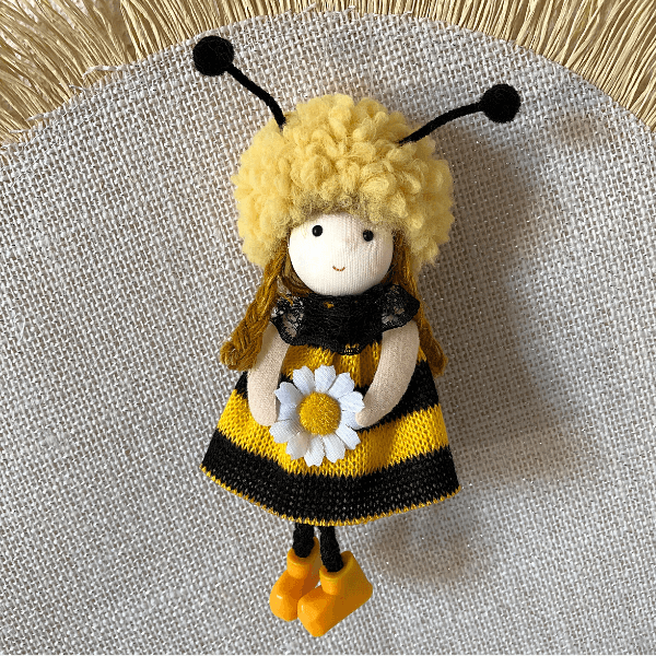 Handmade Hanging Bee Ornaments