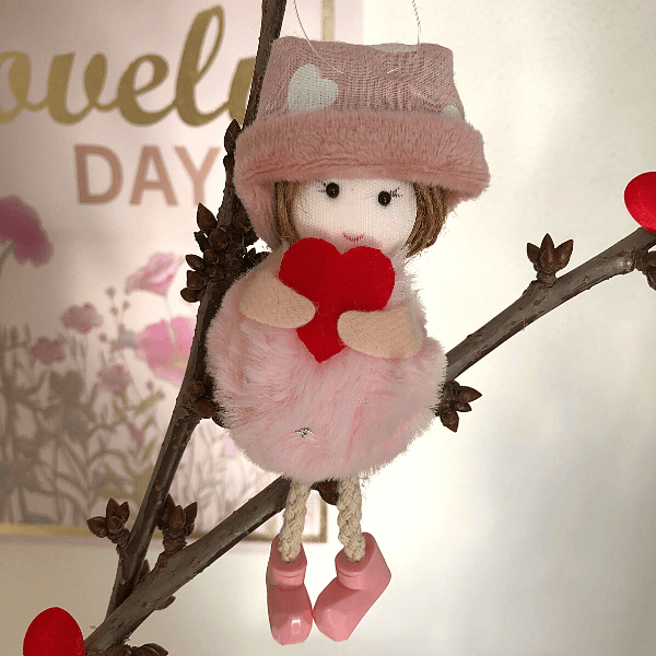 Handmade love dolls with heart